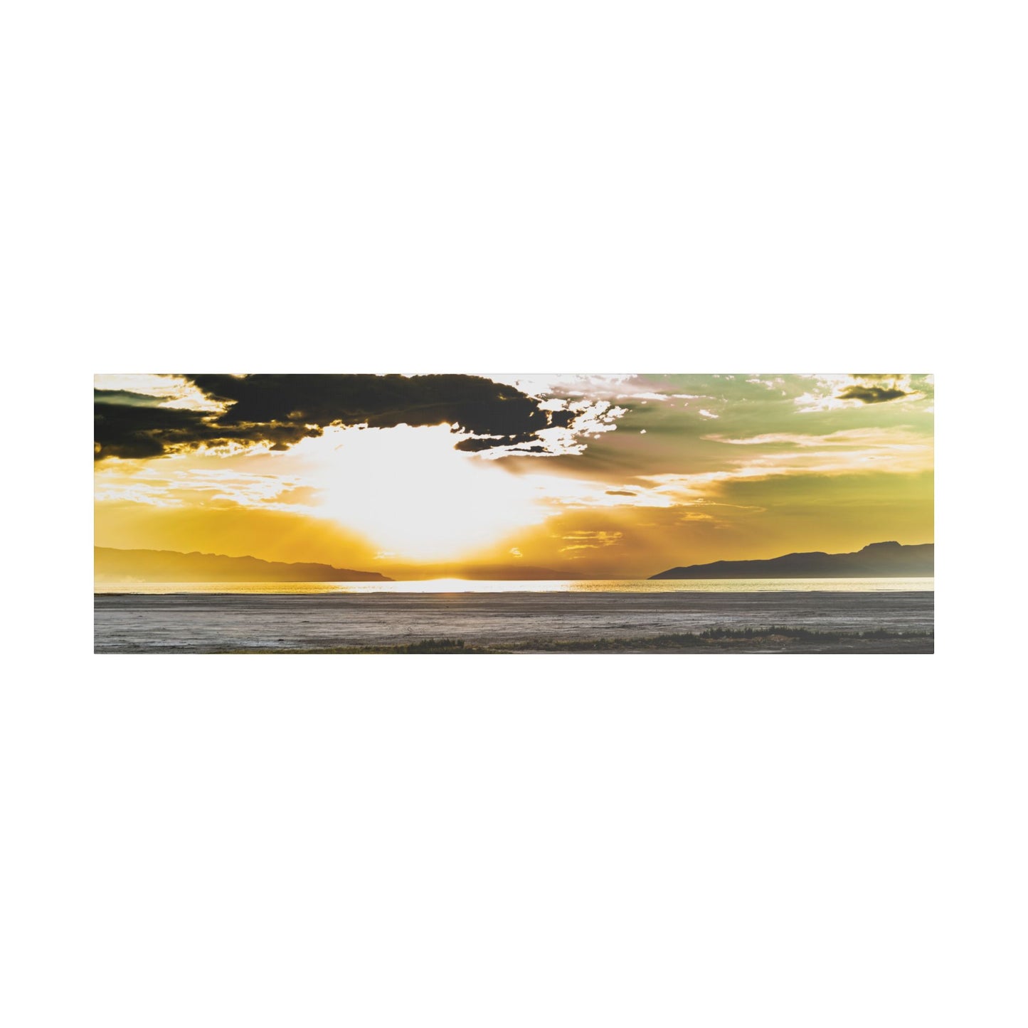 Canvas Artwork - Highway Scenes 8 - Salt Lake Sunset (Color)