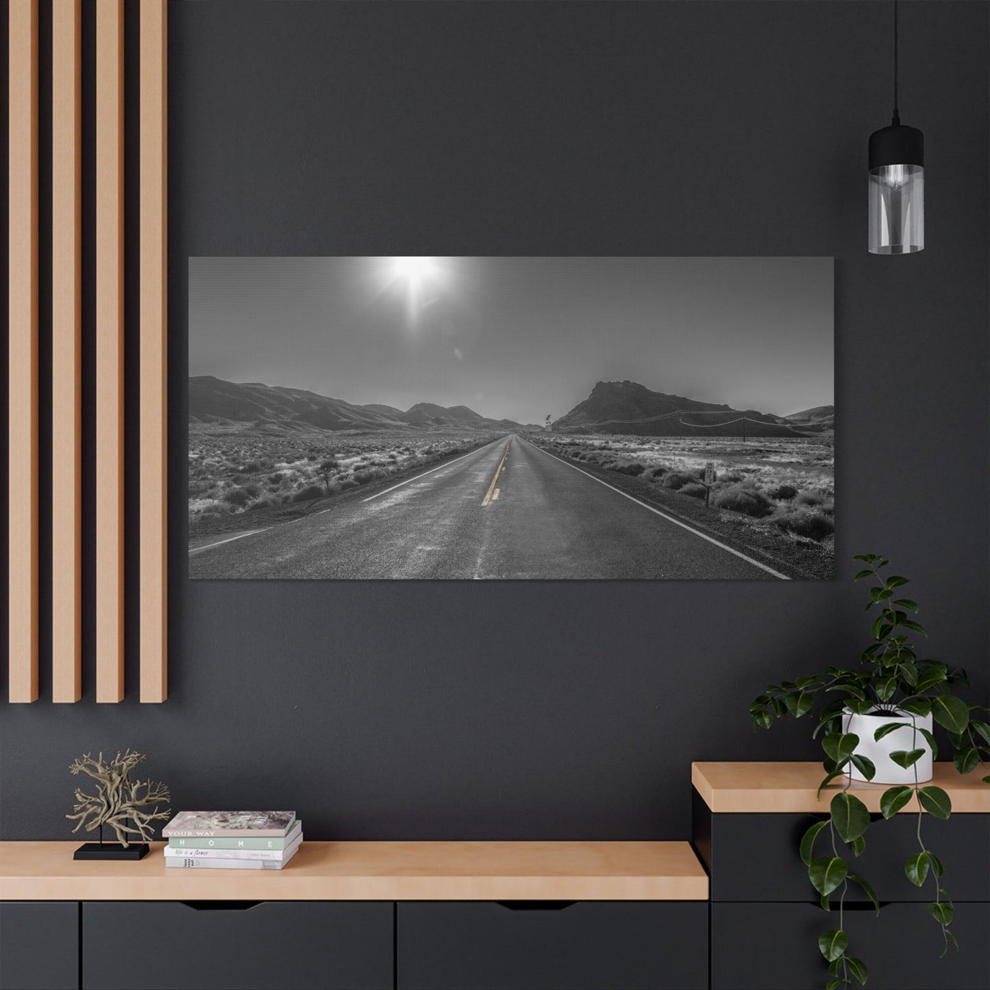 Canvas Artwork - Highway Scenes 1 (BW)