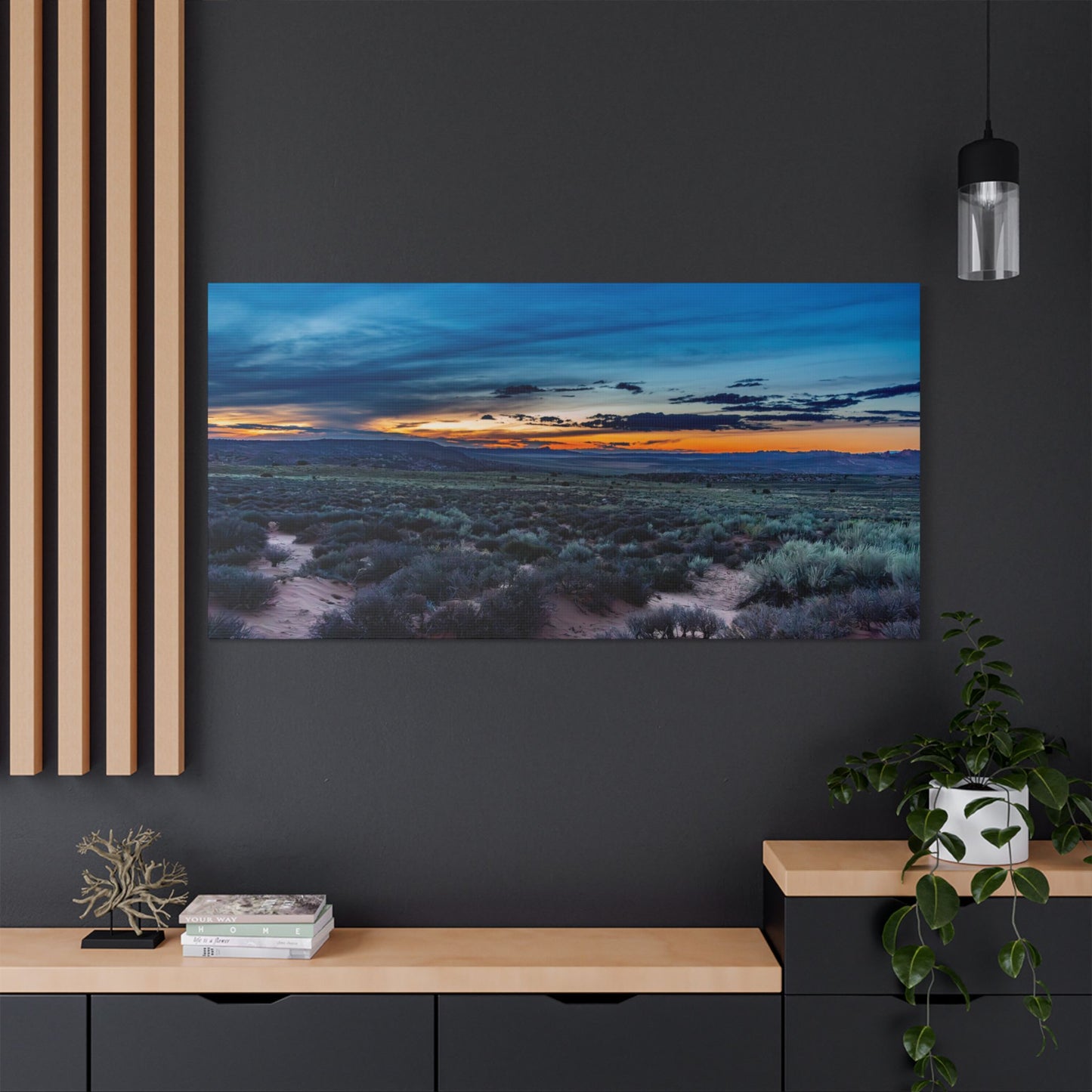 Canvas Artwork - Highway Scenes 11 -Meadow Sunset (Color)