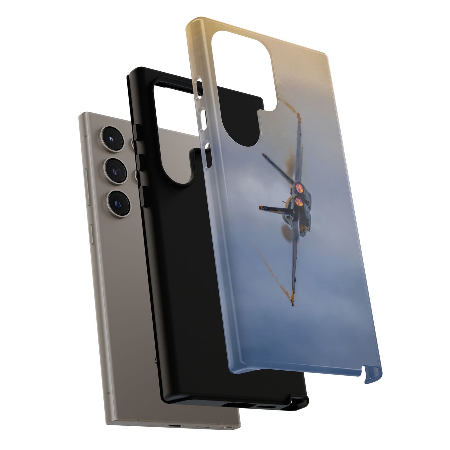 Phone Case - Tough Case with a Blue Angel afterburner design