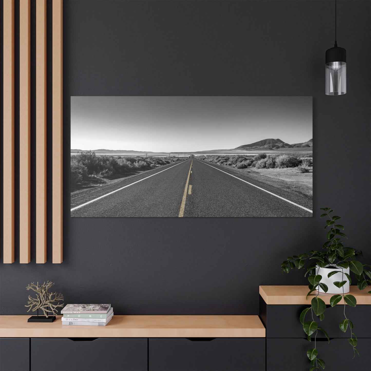 Canvas Artwork - Highway Scenes 3 (BW)