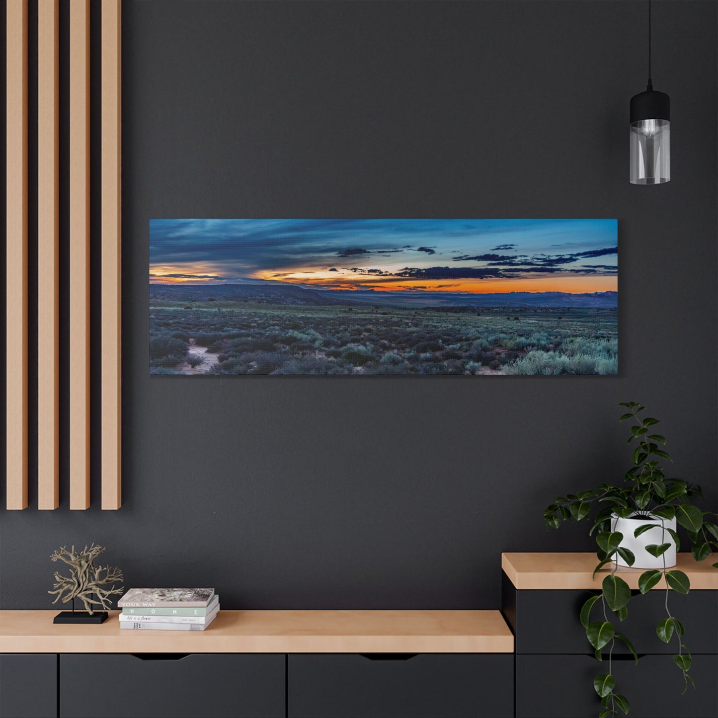 Canvas Artwork - Highway Scenes 11 -Meadow Sunset (Color)