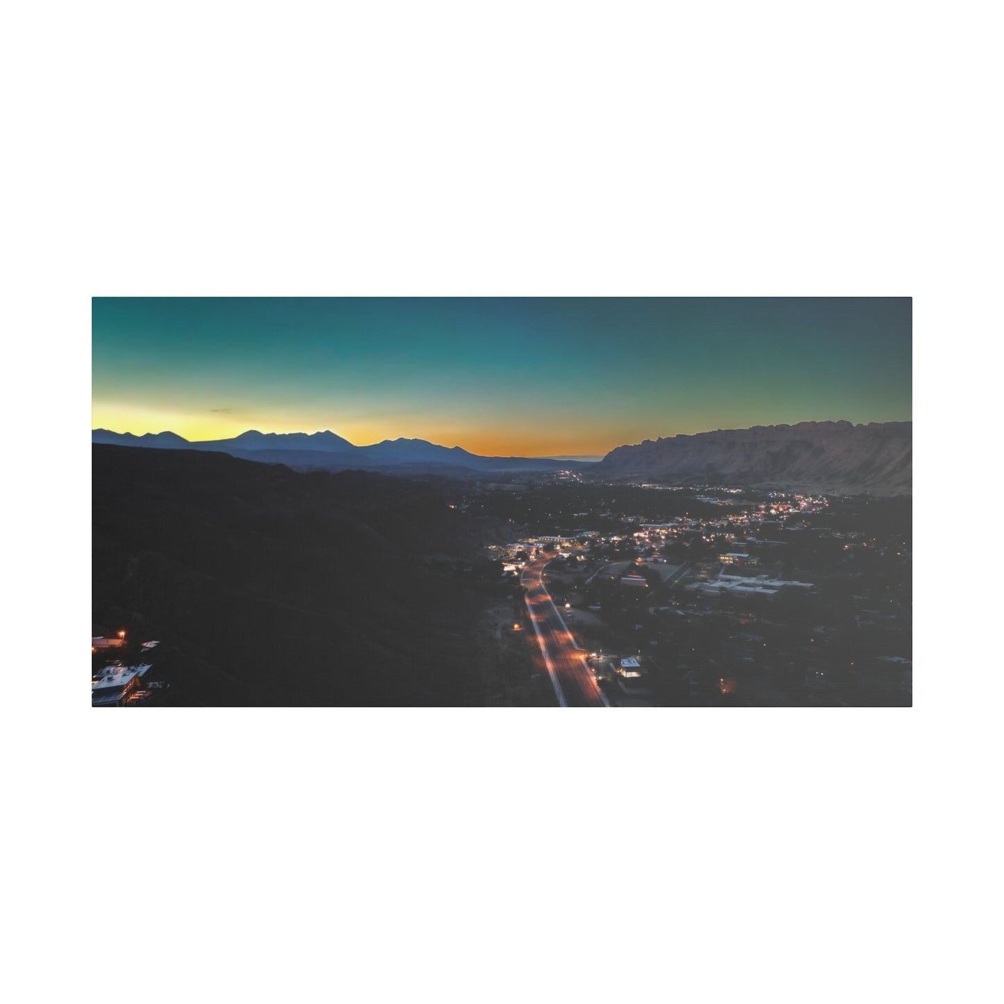 Canvas Artwork - Highway Scenes 7 - Moab Sunrise (Color)