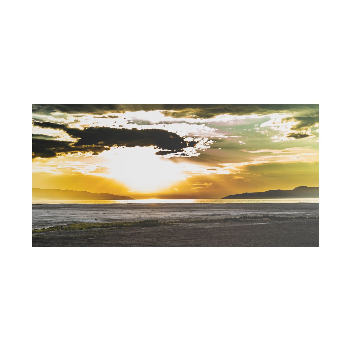 Canvas Artwork - Highway Scenes 8 - Salt Lake Sunset (Color)