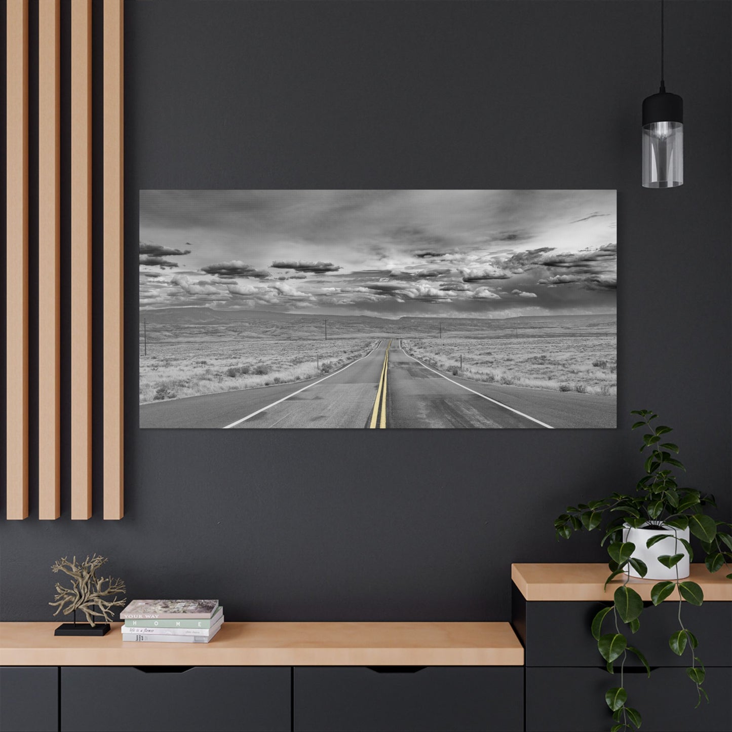 Canvas Artwork - Highway Scenes 5 (BW)