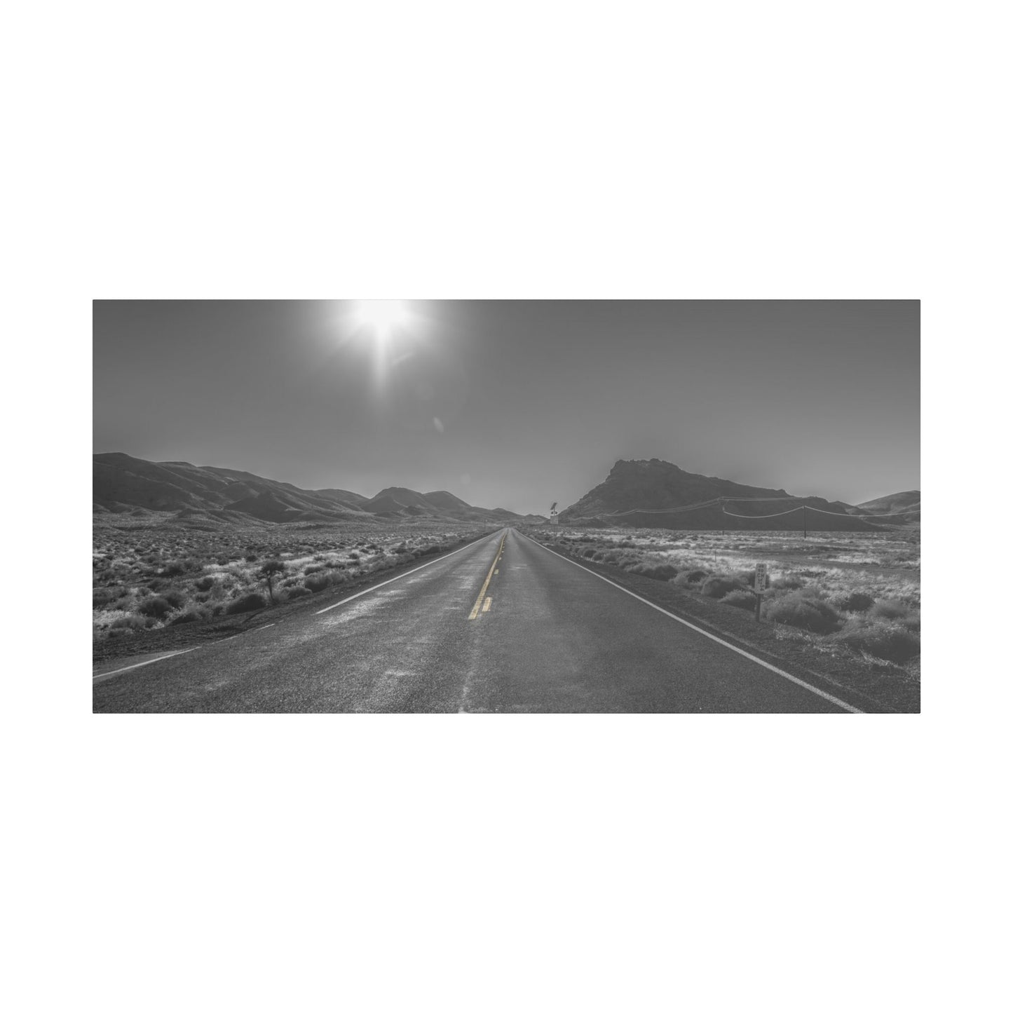 Canvas Artwork - Highway Scenes 1 (BW)