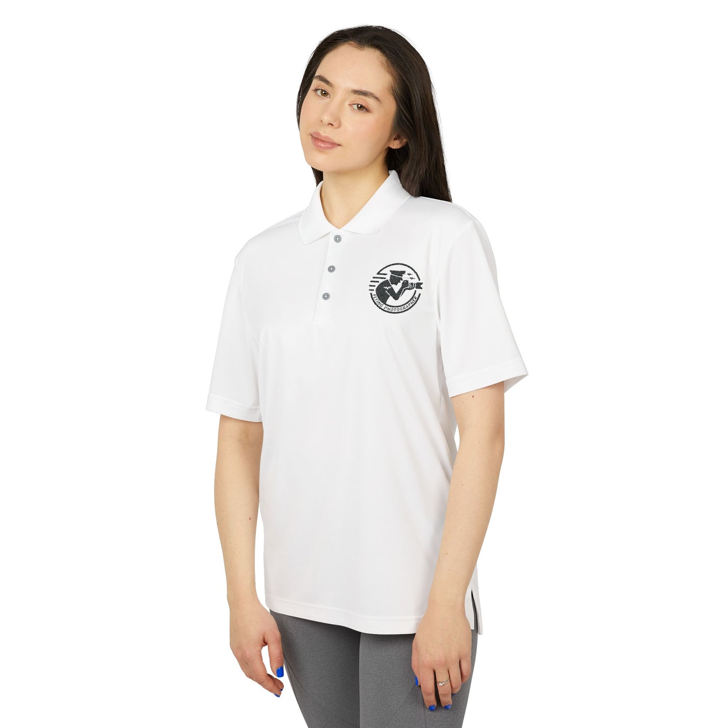 adidas Unisex Performance Polo Flying Photographer Logo  Shirt