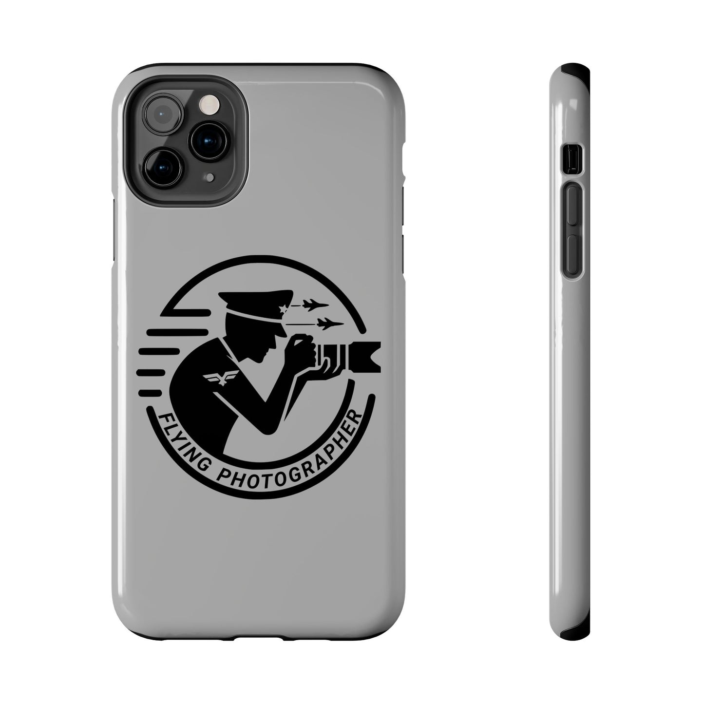 Flying Photographer Phone Case Gray