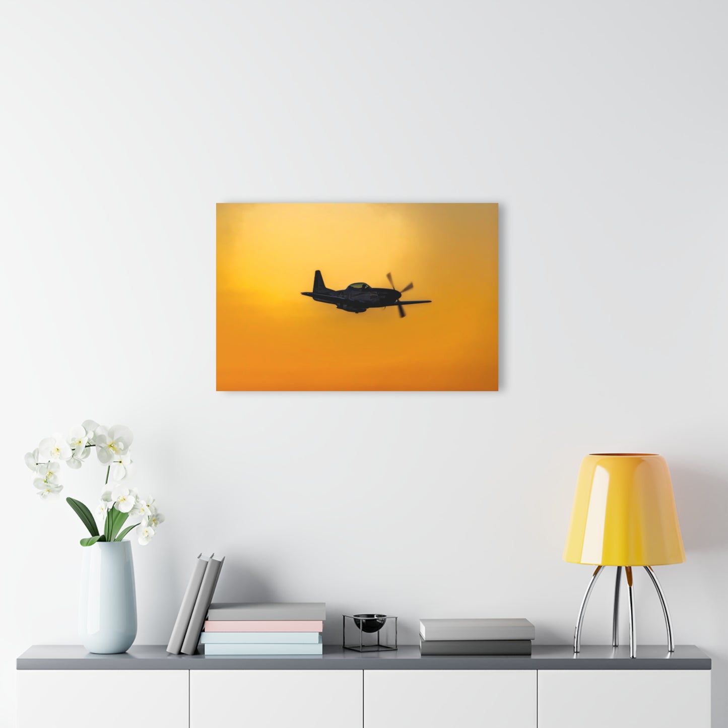 P-51 Mustang Sunset Acrylic Print