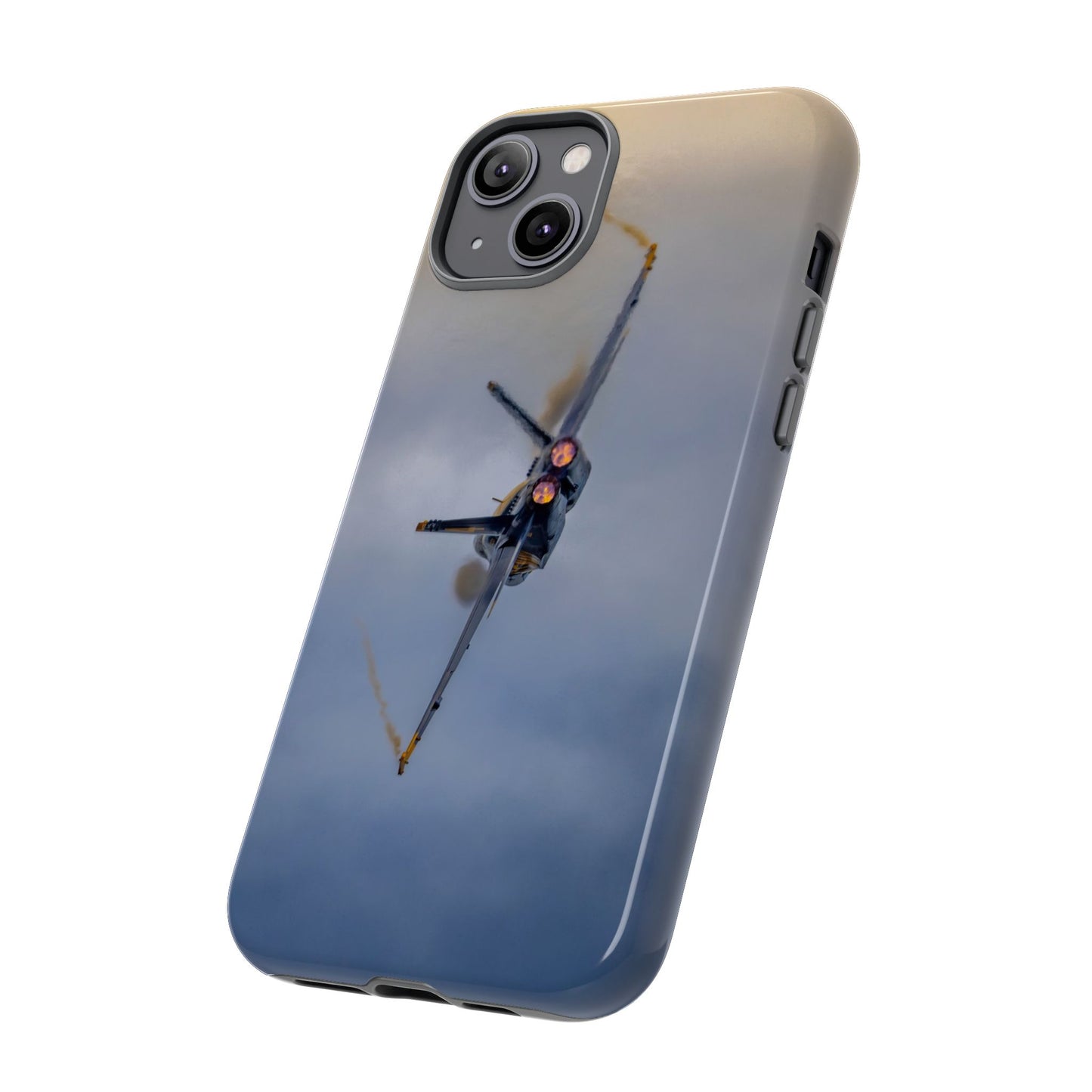 Phone Case - Tough Case with a Blue Angel afterburner design