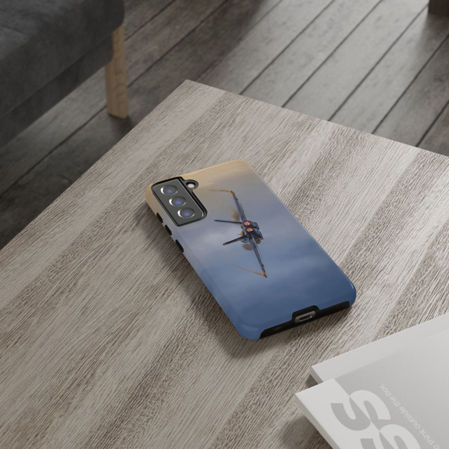 Phone Case - Tough Case with a Blue Angel afterburner design