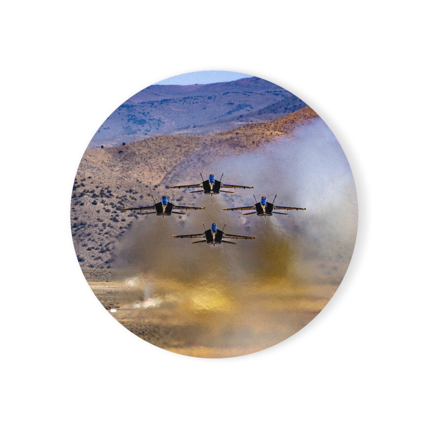 Coaster Set - Blue Angels Desert Takeoff