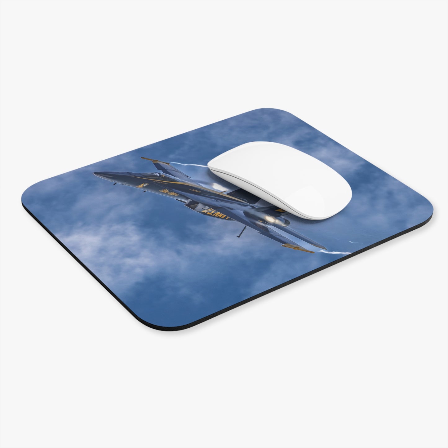 Blue Angels Jet Aerial Mouse Pad — Military Aviation Desk Mat