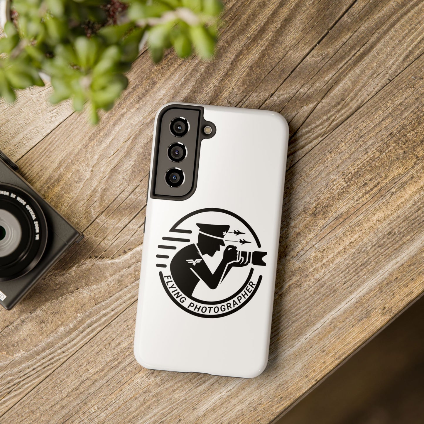 Flying Photographer Phone Cases