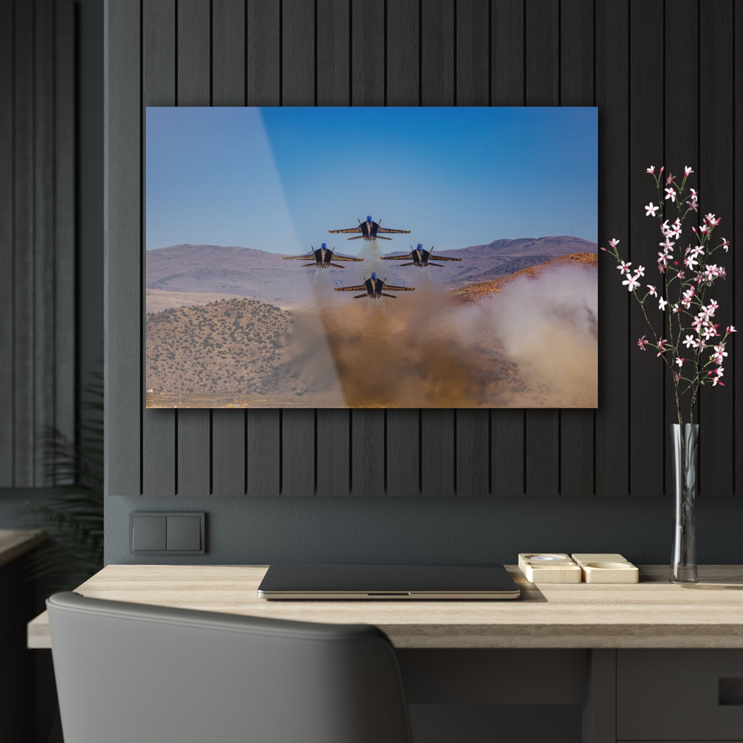 Blue Angels Diamond Formation Takeoff - Acrylic Print