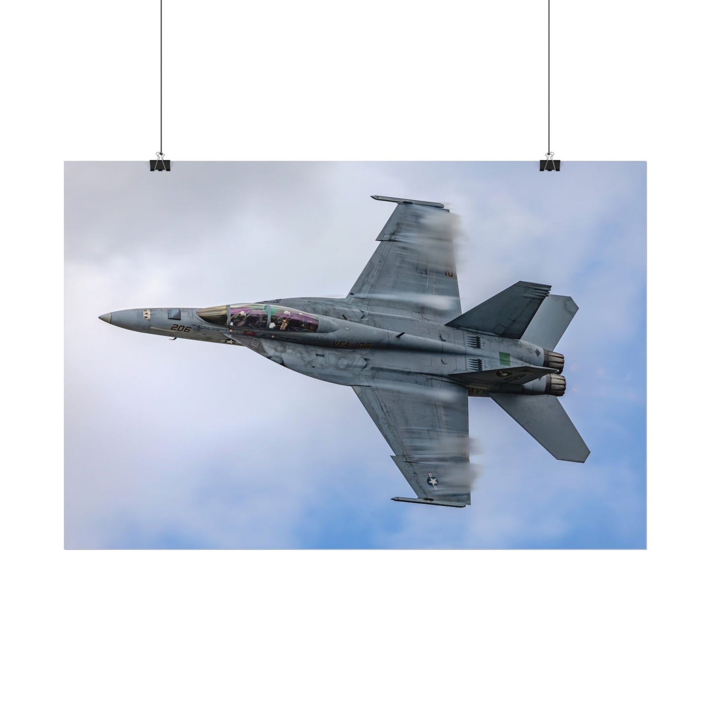 Poster Print - F/A-18F Super Hornet High Speed Pass