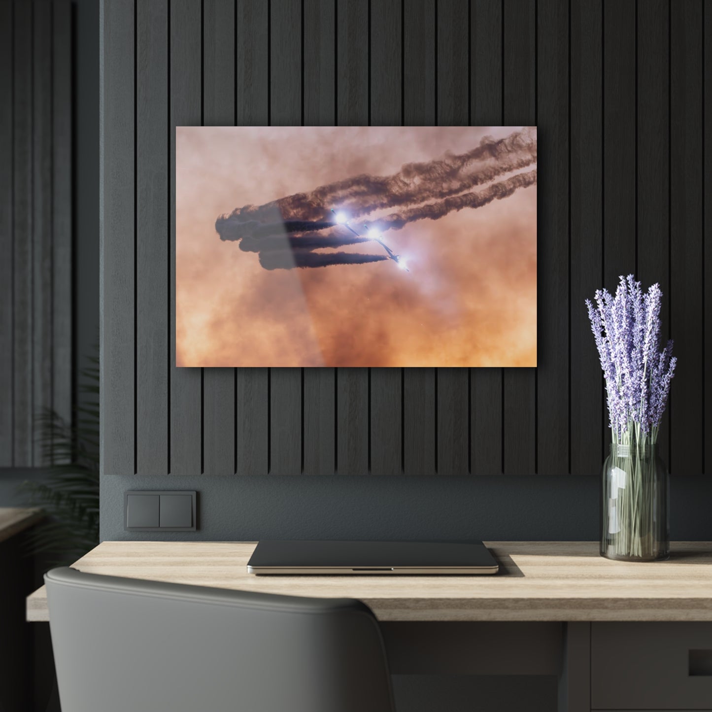 T-6 Smoke Acrylic Print