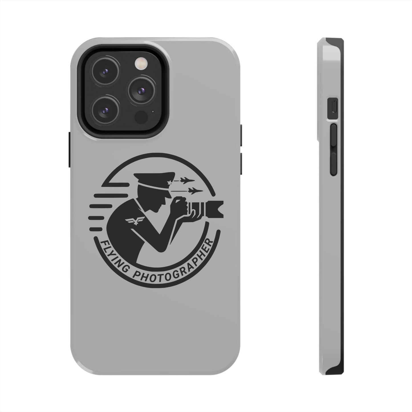 Flying Photographer Phone Case Gray