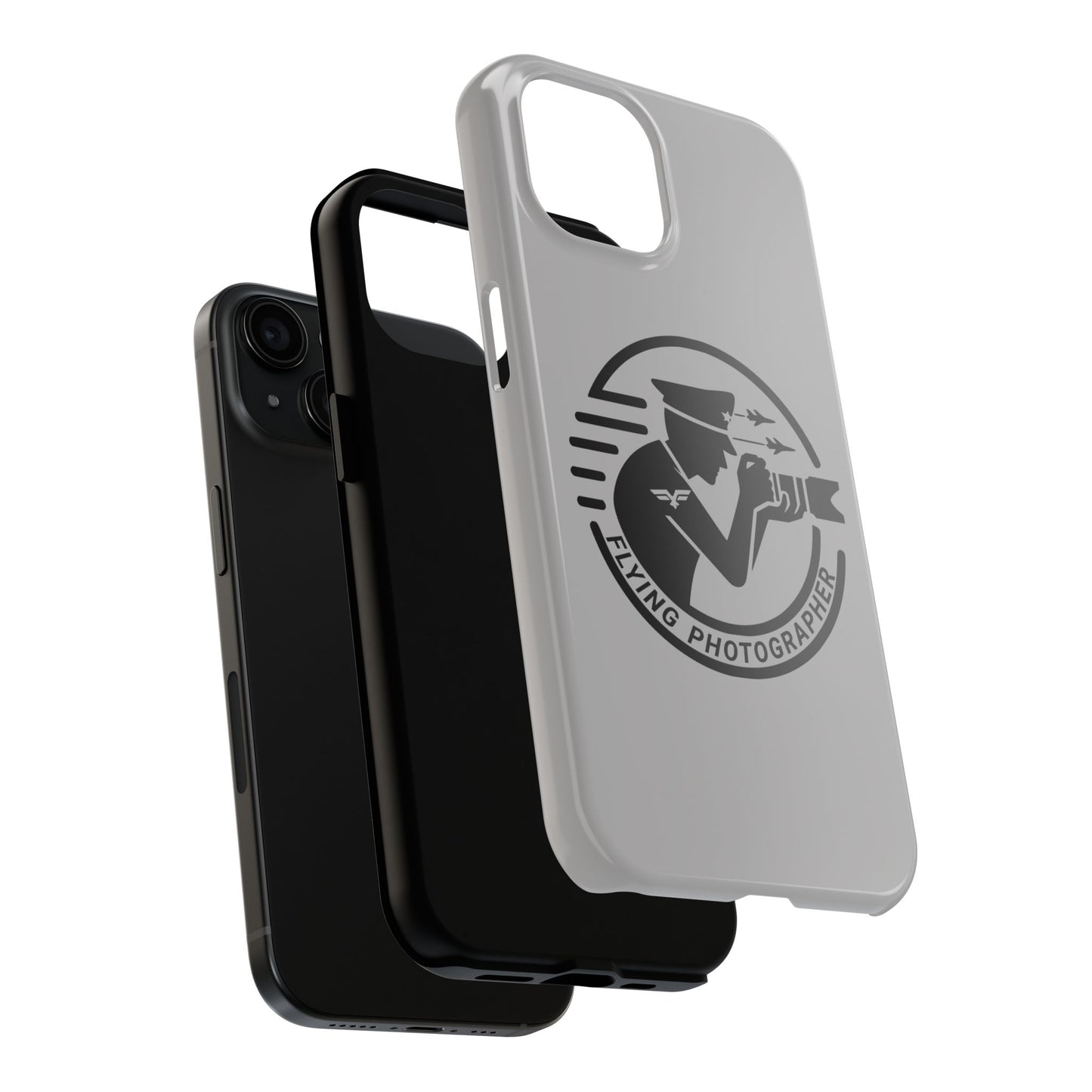 Flying Photographer Phone Case Gray