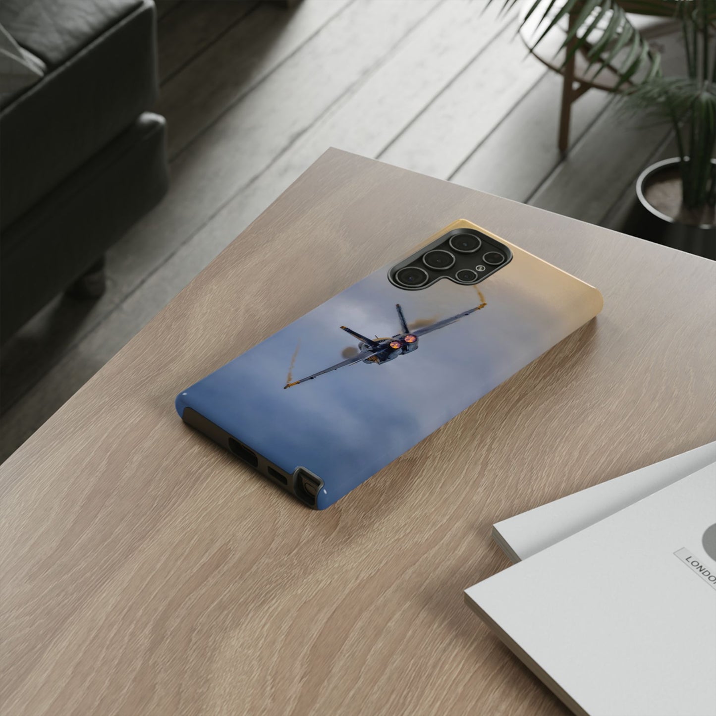 Phone Case - Tough Case with a Blue Angel afterburner design