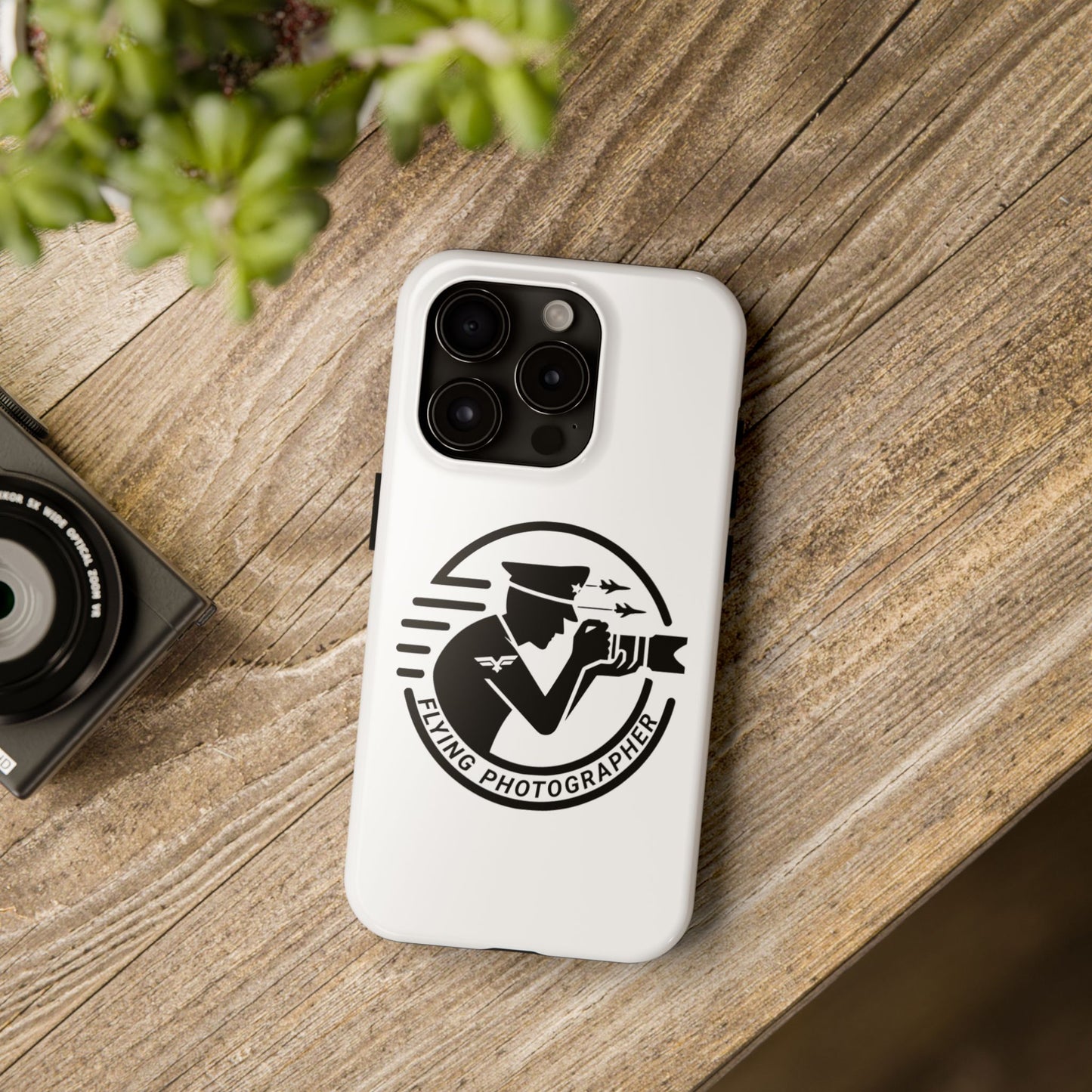 Flying Photographer Phone Cases