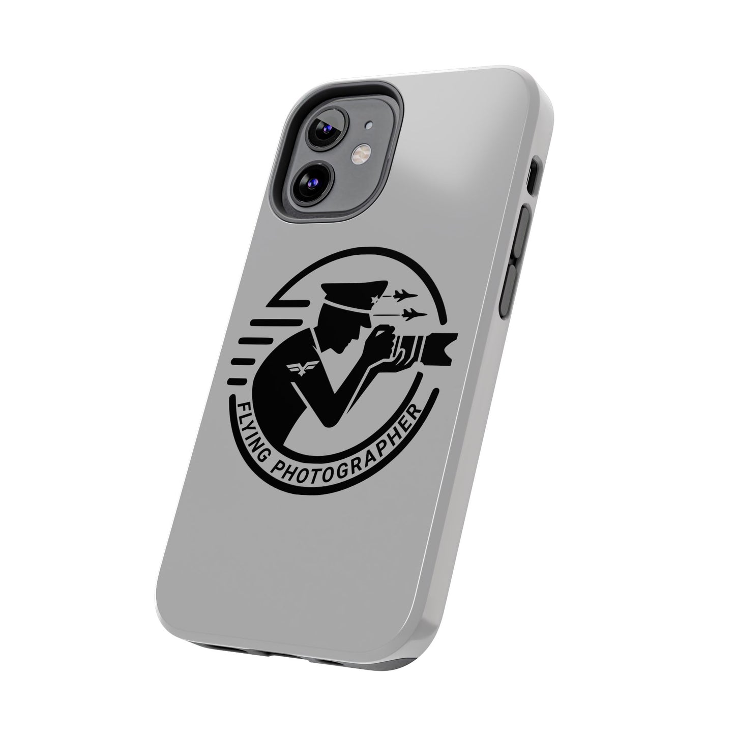 Flying Photographer Phone Case Gray