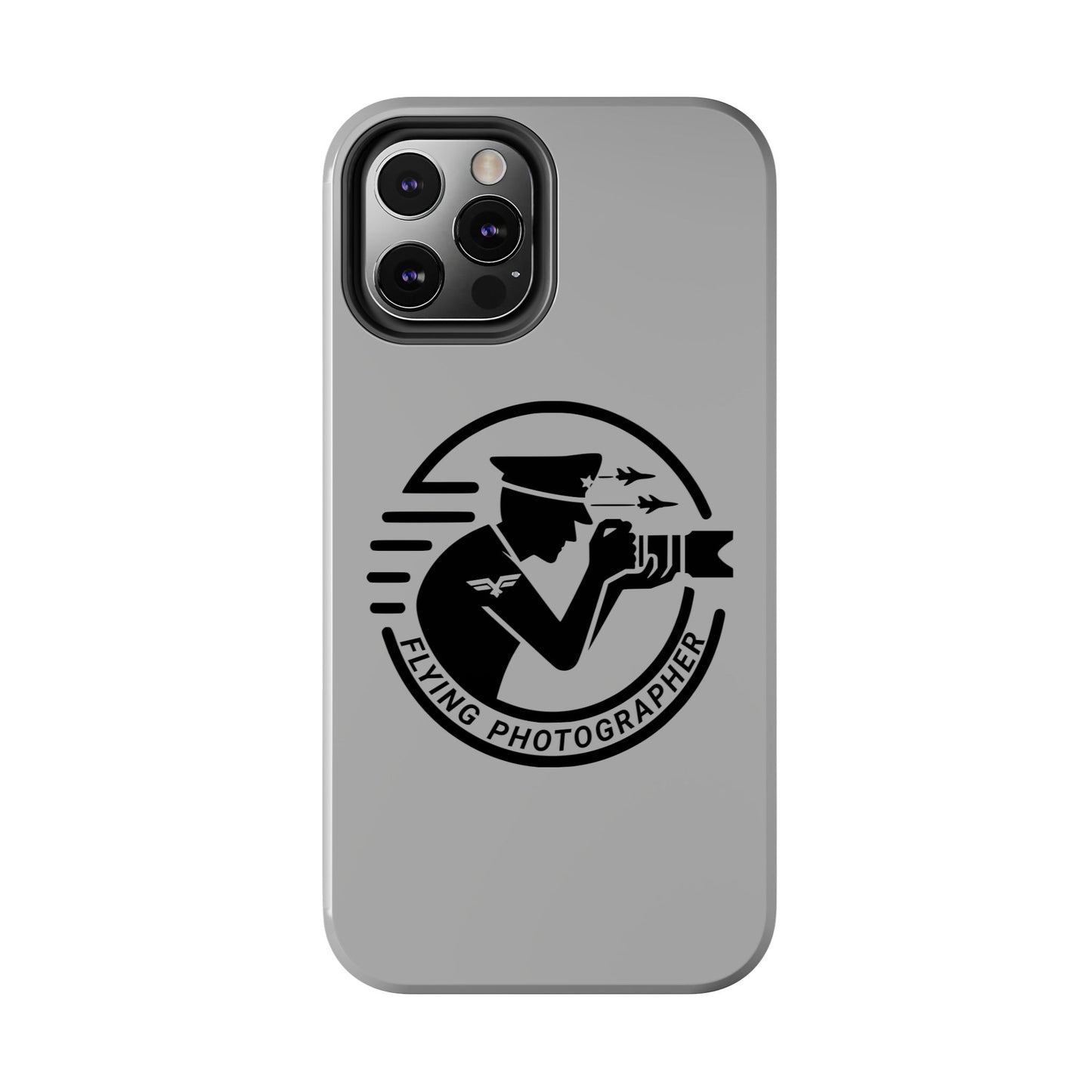 Flying Photographer Phone Case Gray