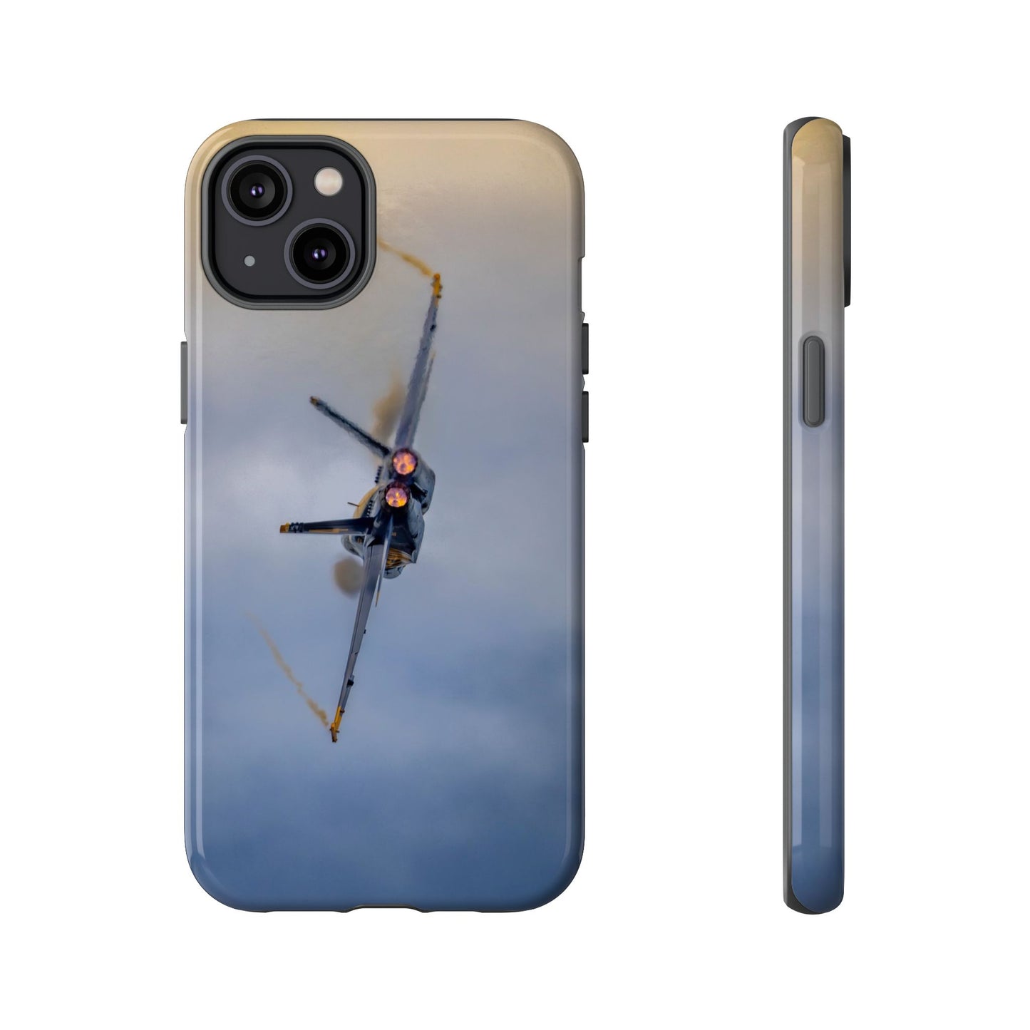 Phone Case - Tough Case with a Blue Angel afterburner design