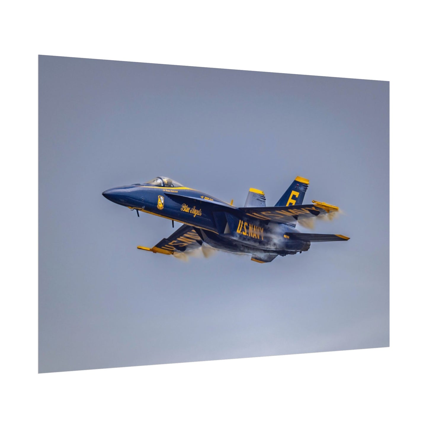 Rolled Poster - Blue Angel #6 High Speed Pass