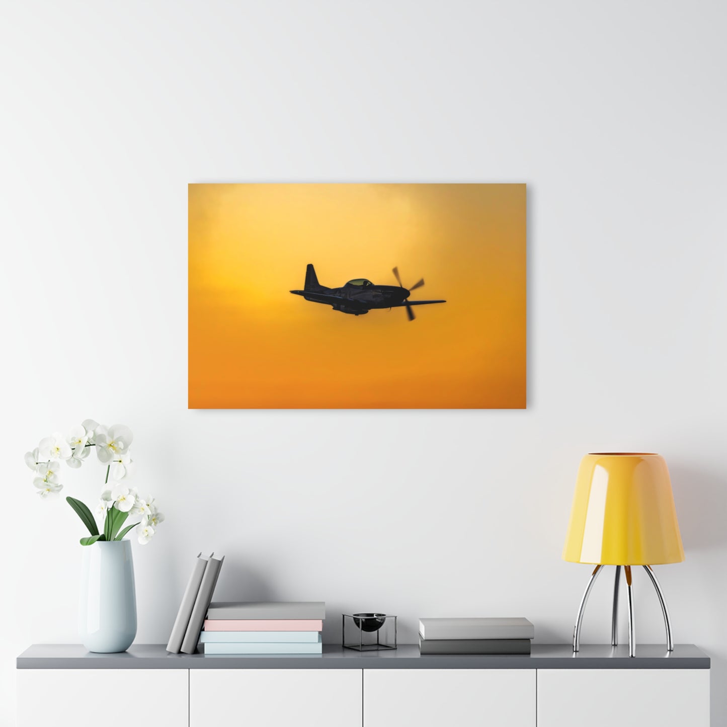 P-51 Mustang Sunset Acrylic Print