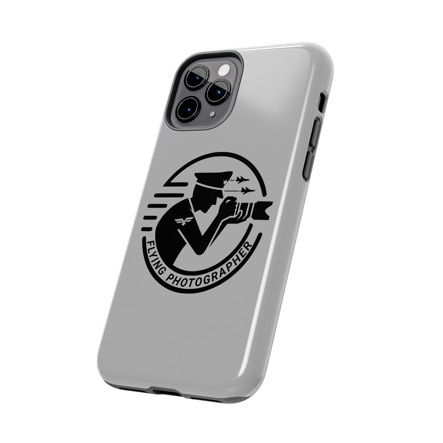 Flying Photographer Phone Case Gray