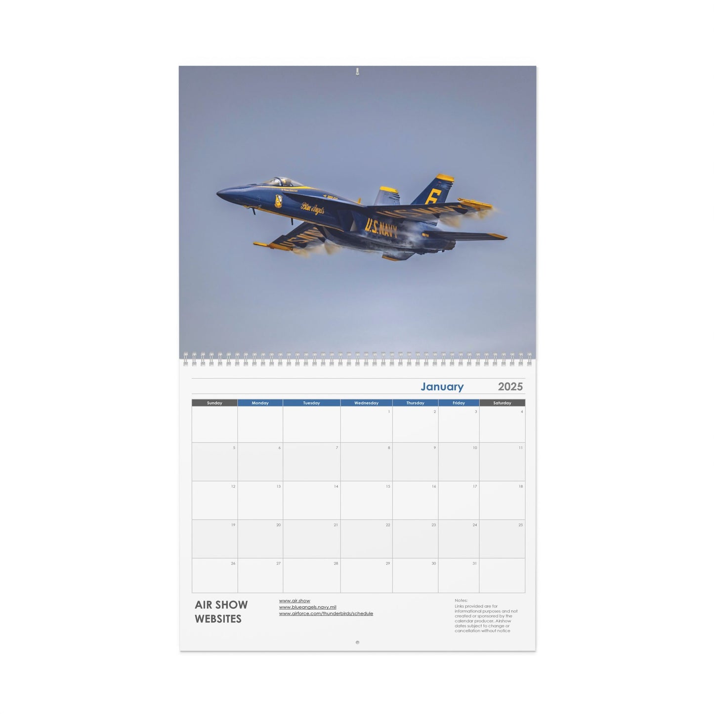 Airshow Wall Calendar 2025