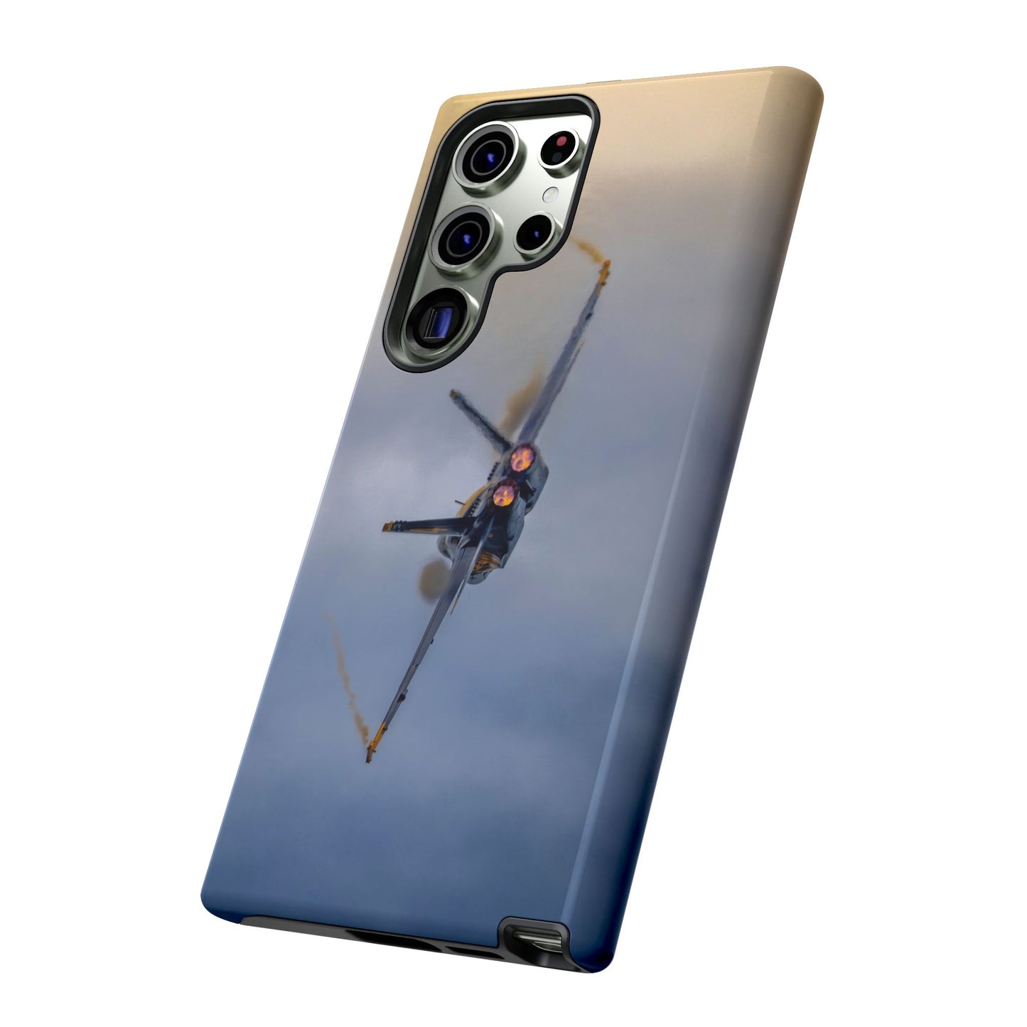 Phone Case - Tough Case with a Blue Angel afterburner design