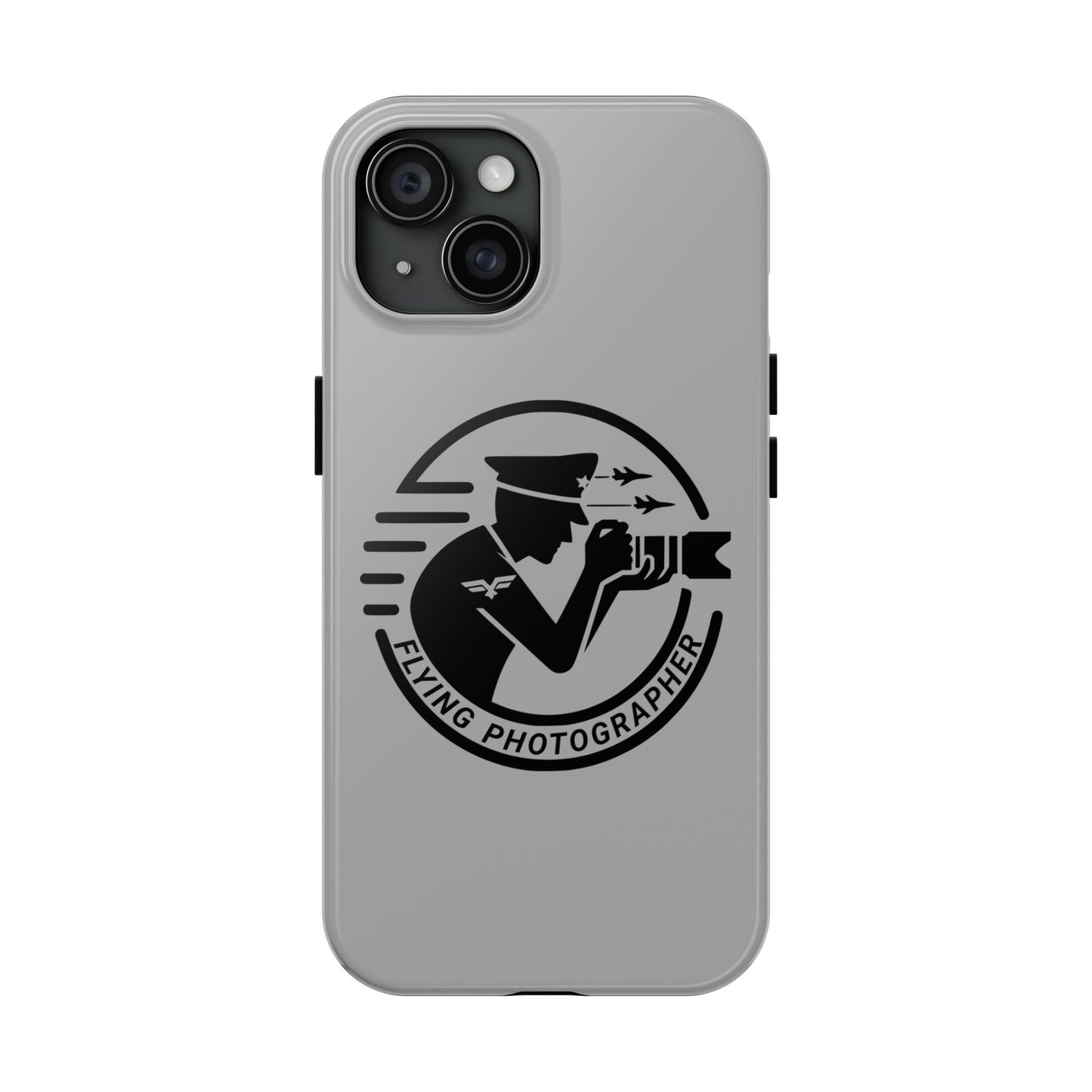 Flying Photographer Phone Case Gray