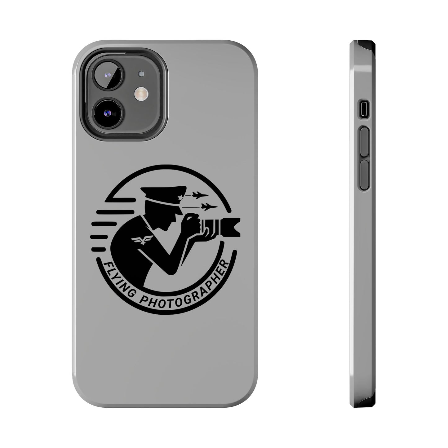 Flying Photographer Phone Case Gray