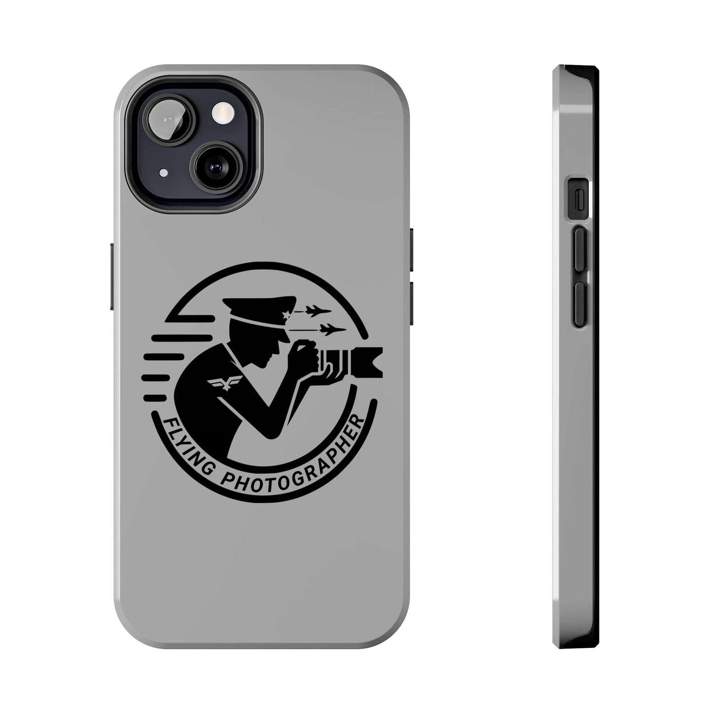 Flying Photographer Phone Case Gray