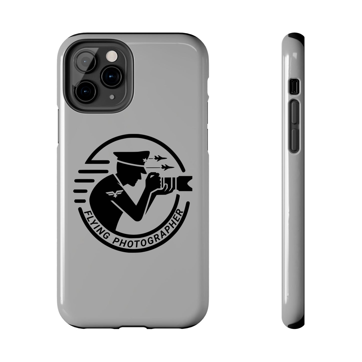 Flying Photographer Phone Case Gray