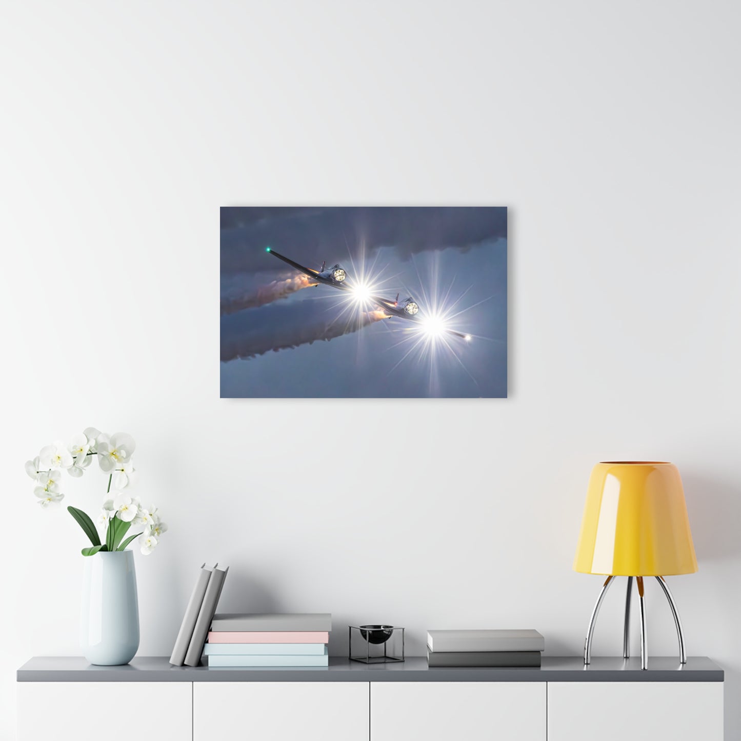 T-6 Texans at sunset Acrylic Print