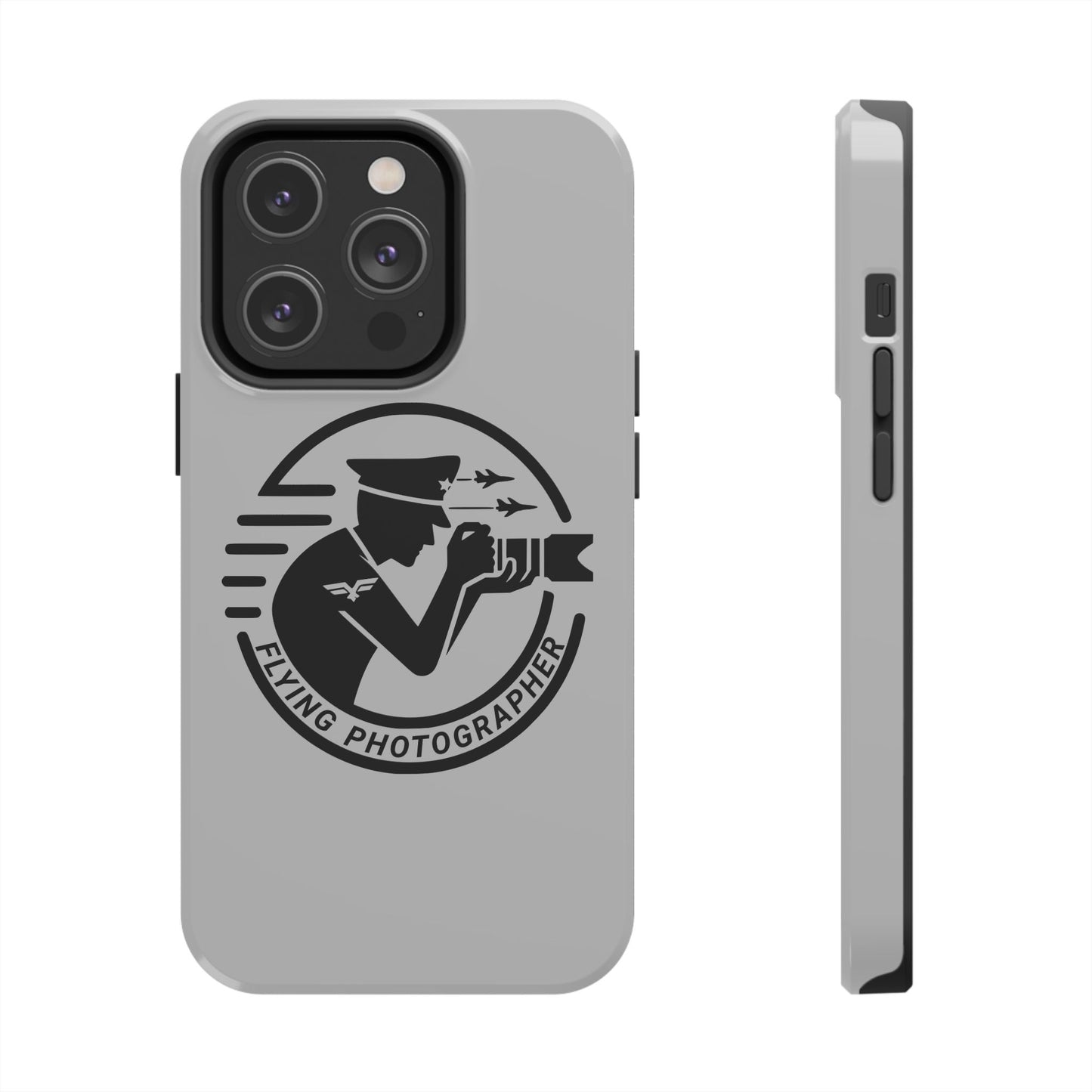 Flying Photographer Phone Case Gray