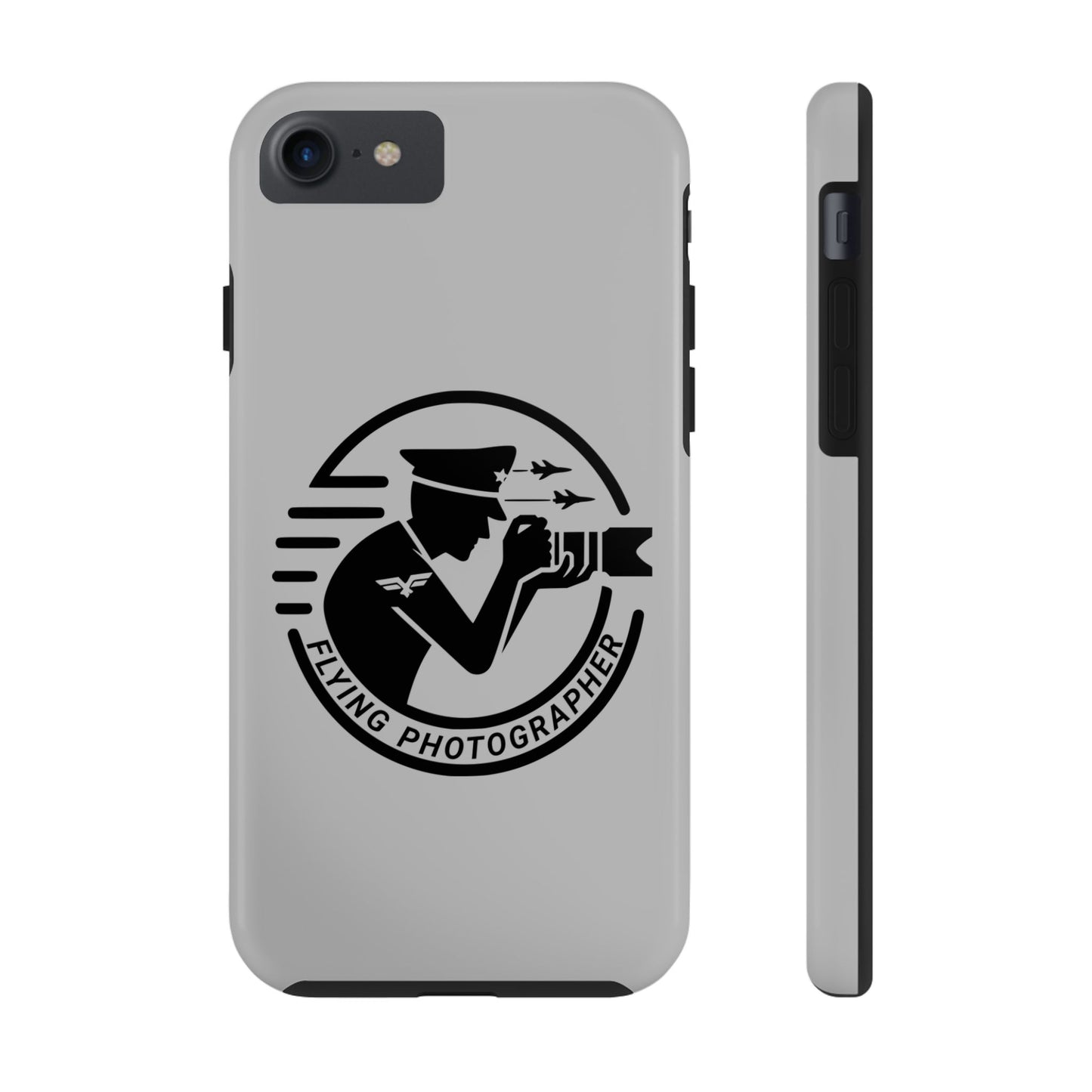 Flying Photographer Phone Case Gray