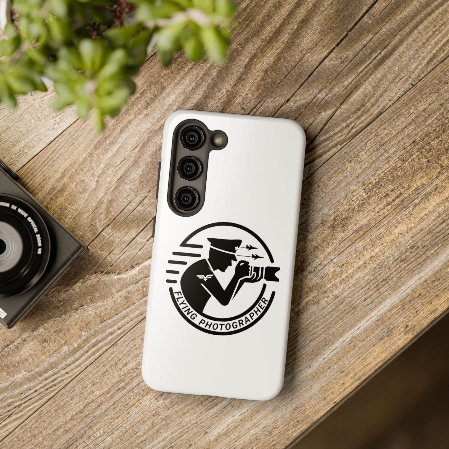 Flying Photographer Phone Cases