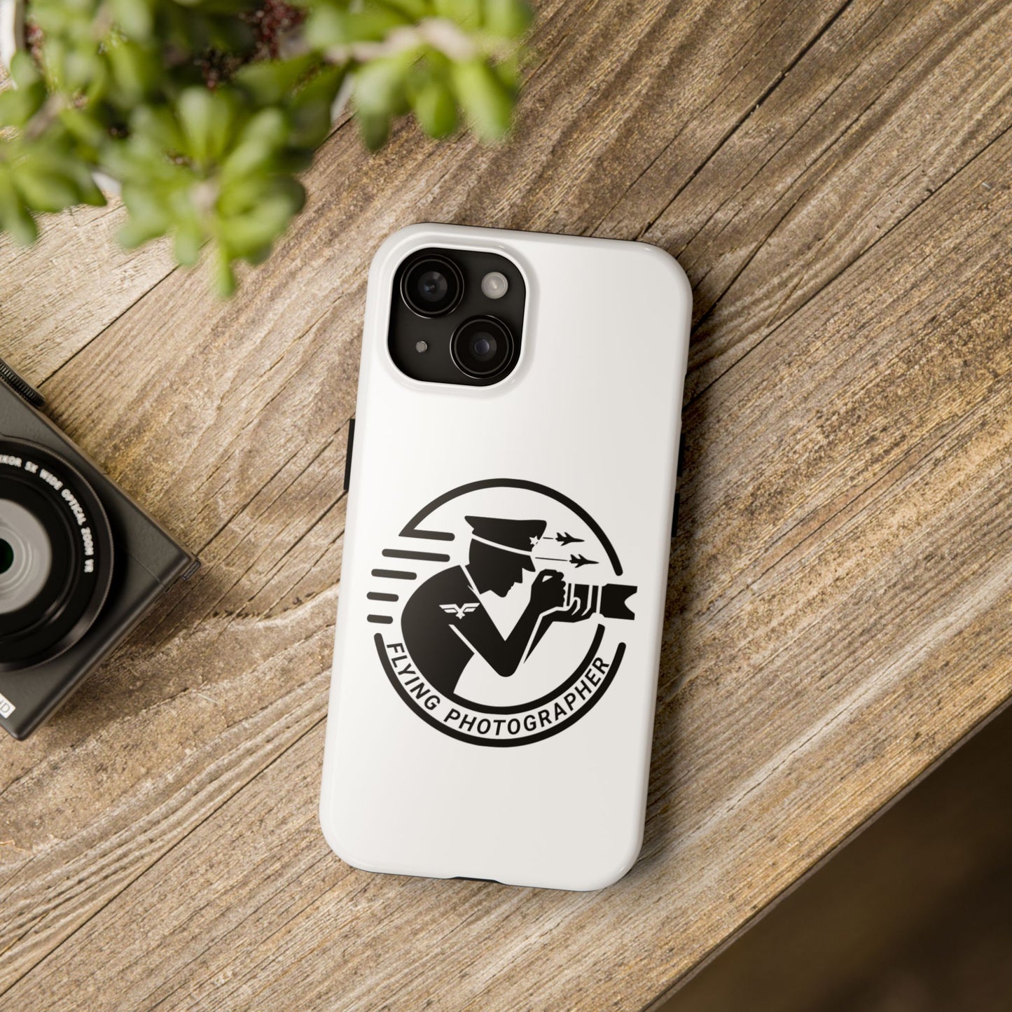 Flying Photographer Phone Cases