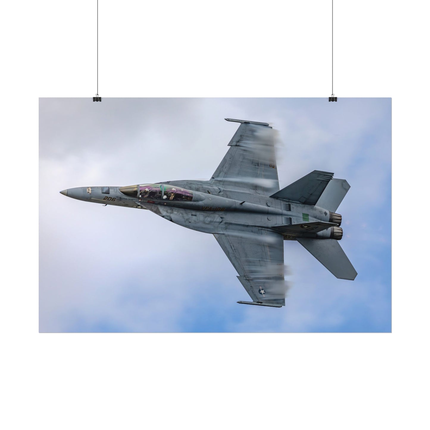 Poster Print - F/A-18F Super Hornet High Speed Pass