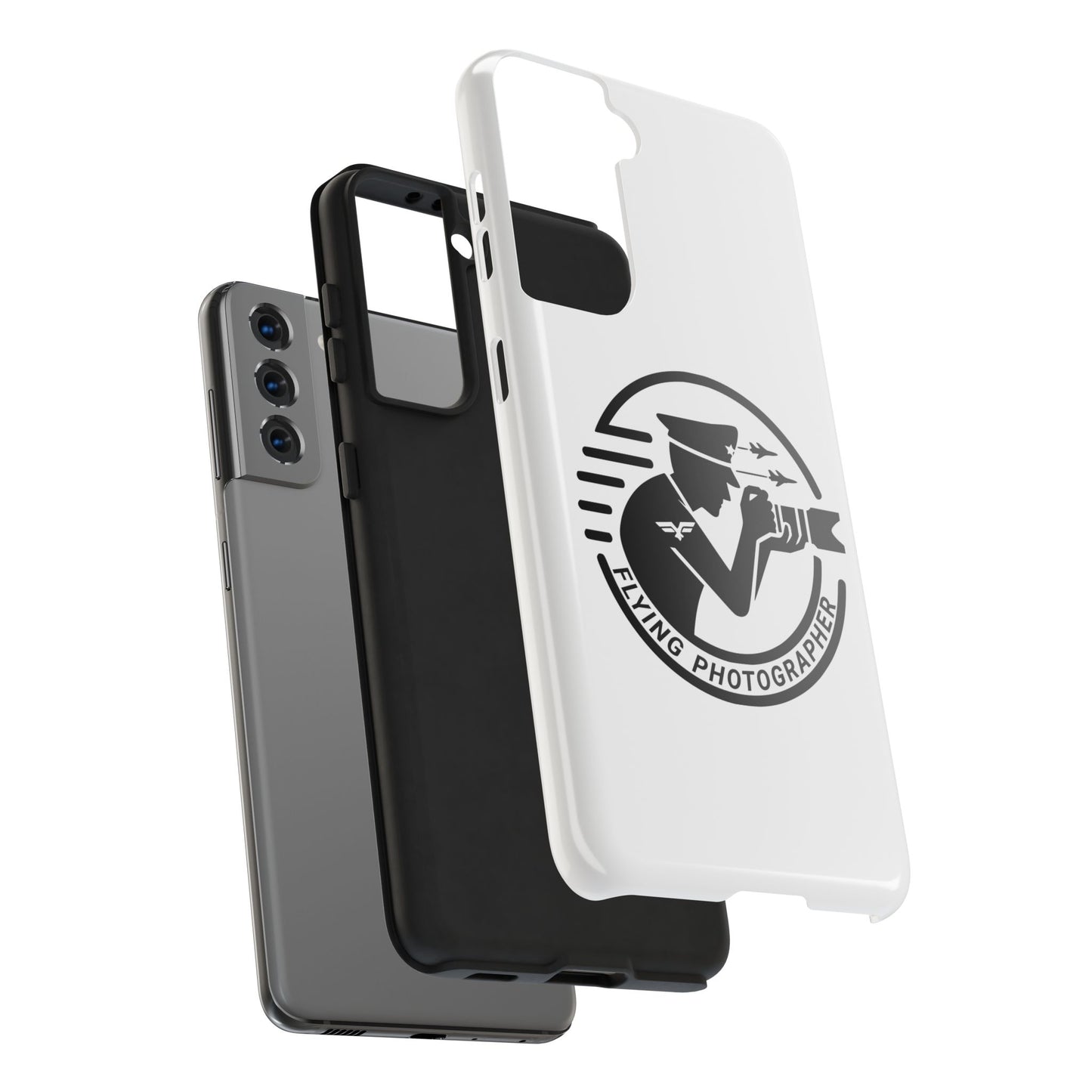 Flying Photographer Phone Cases