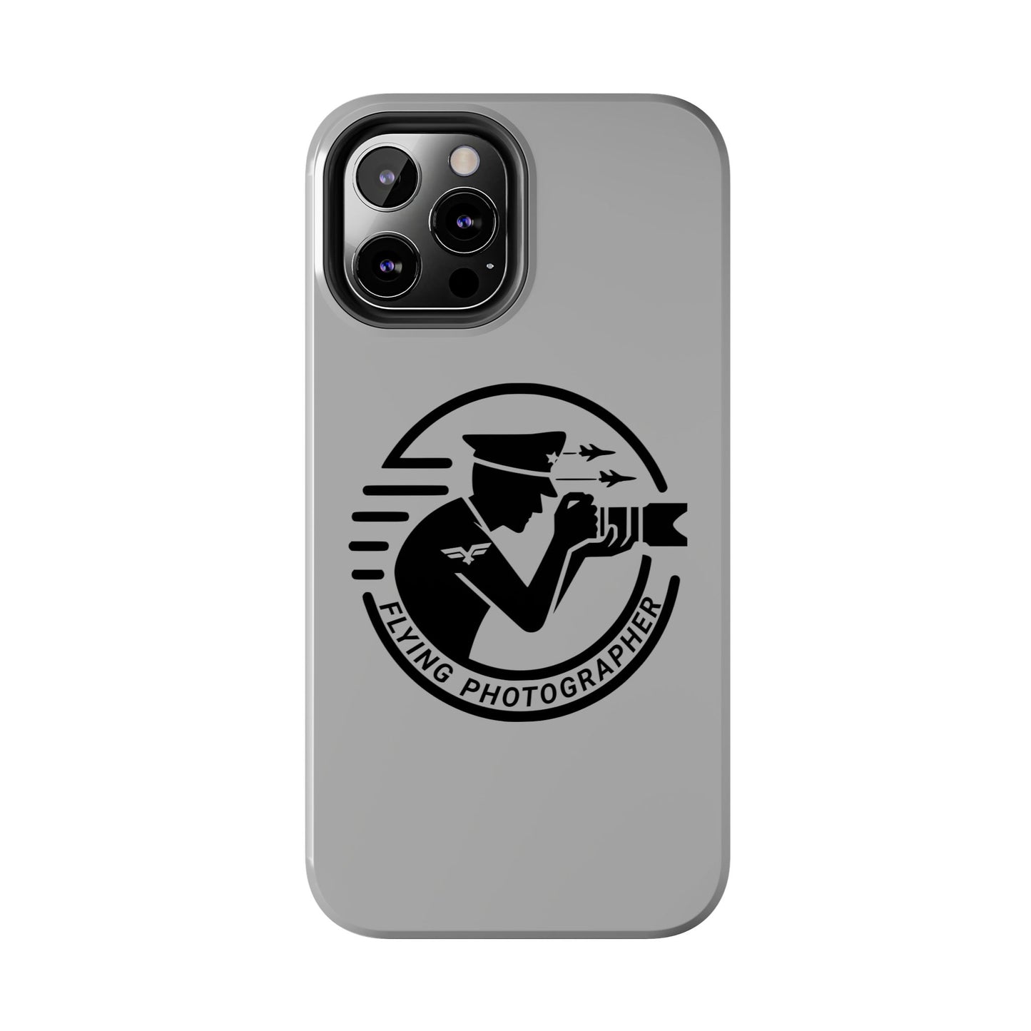 Flying Photographer Phone Case Gray