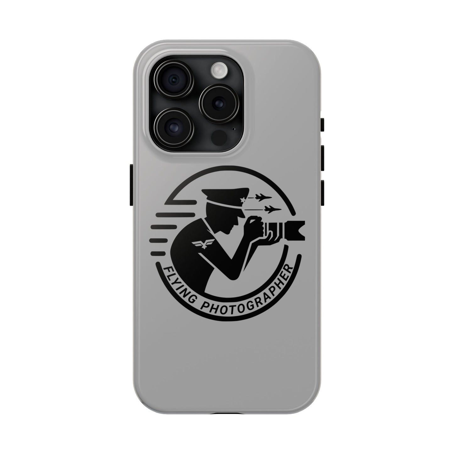 Flying Photographer Phone Case Gray