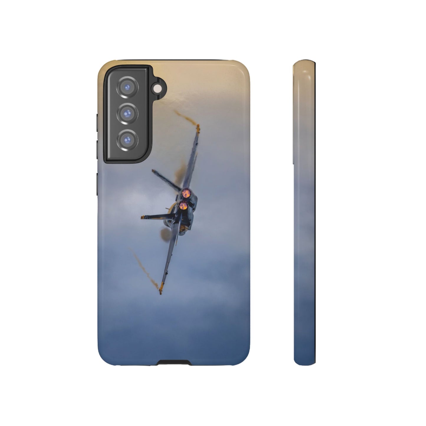 Phone Case - Tough Case with a Blue Angel afterburner design