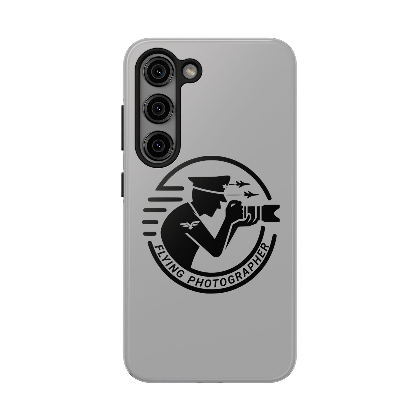 Flying Photographer Phone Case Gray