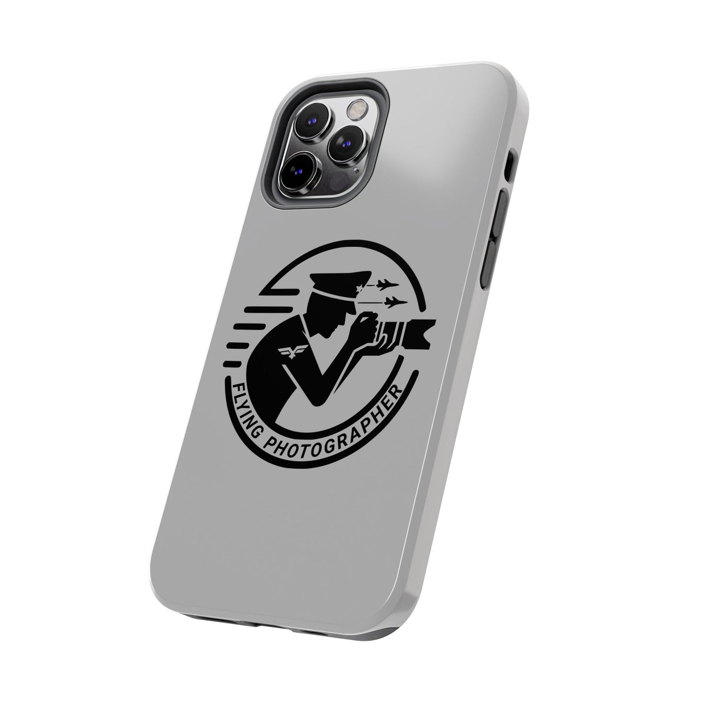 Flying Photographer Phone Case Gray