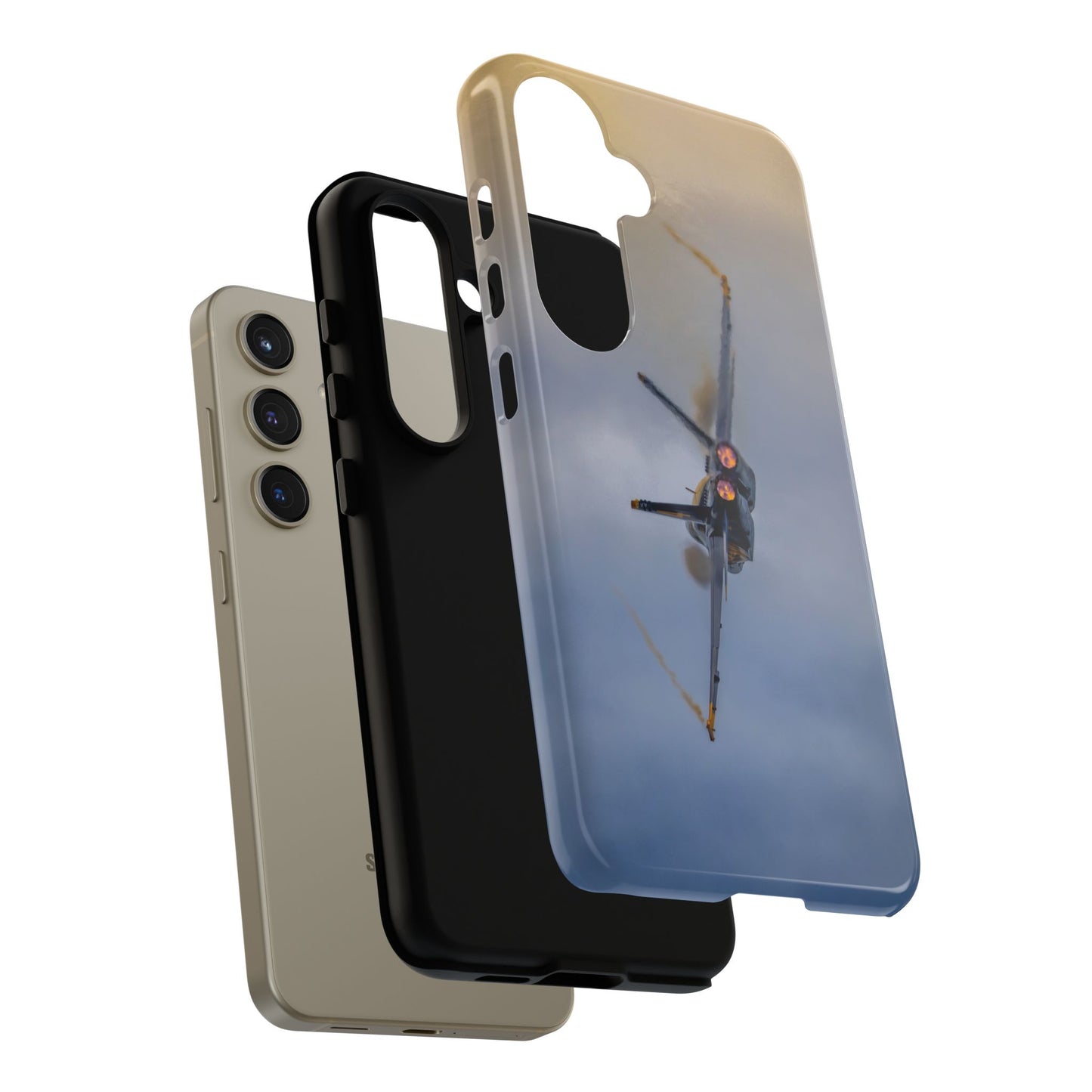 Phone Case - Tough Case with a Blue Angel afterburner design